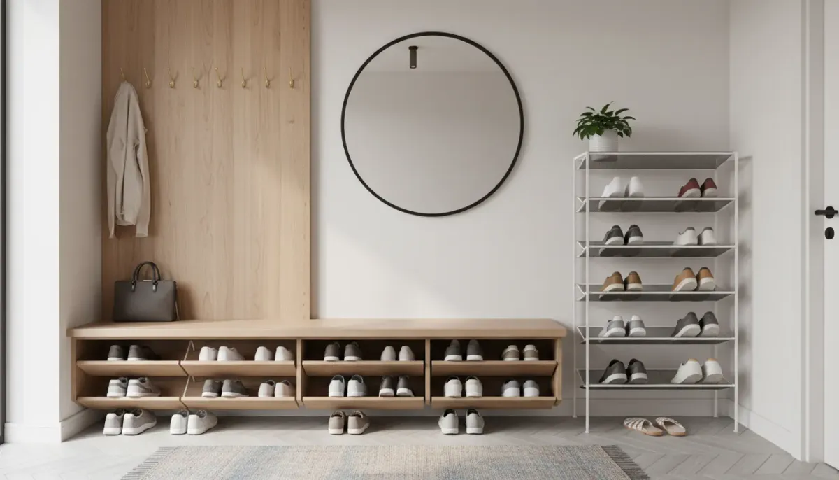 Smart Shoe Storage Ideas for Studio Apartment Entryways