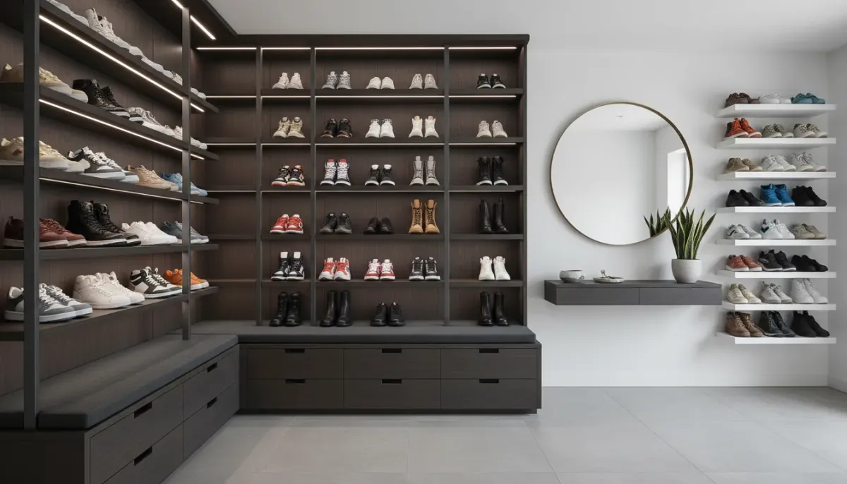 Solving the Shoe Pile Problem: Compact Entryway Storage Ideas for Serious Collectors