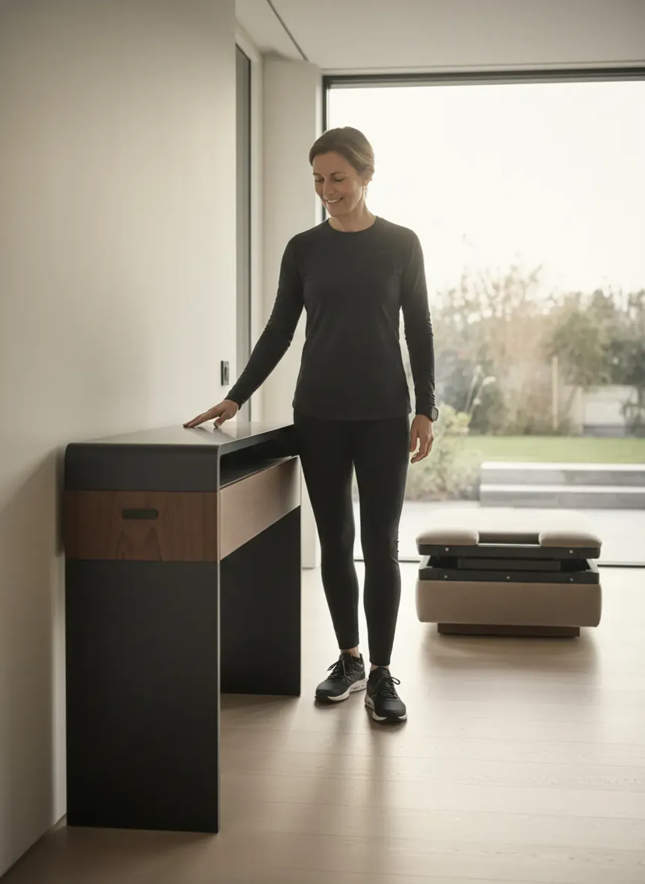 Professional SEO visualization for The Stealth Home Gym: Compact Benches That Disappear When You're Done