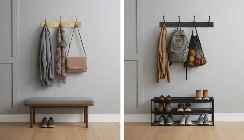 The Difference Between Coat Hooks and Utility Hooks in the Entryway