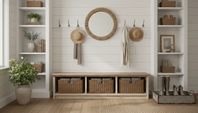 Guide to Farmhouse Entryway Benches with Storage