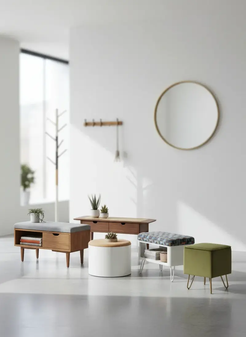 Top 5 MCM Entryway Benches for Small Spaces