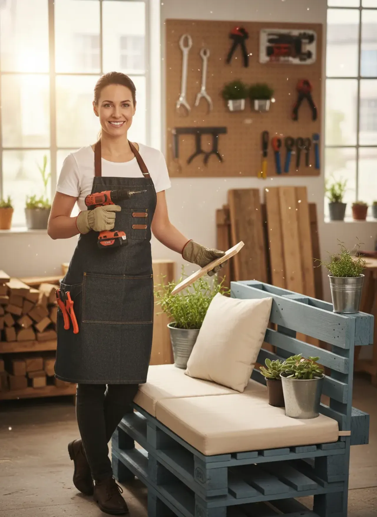 Professional SEO visualization for From Trash to Treasure: How to Build a Stunning DIY Pallet Bench