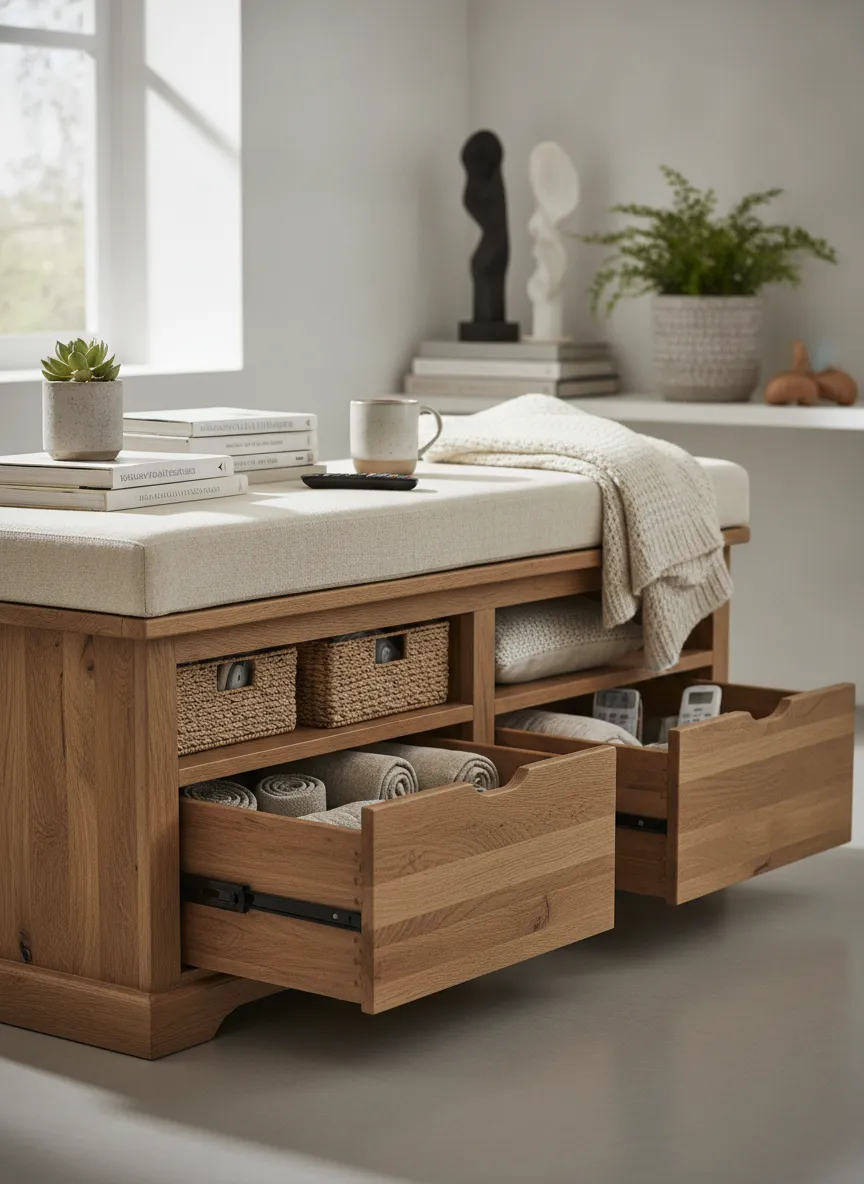 Wooden Storage Bench With Seat: Lift-tops, Cubbies & Build Plans