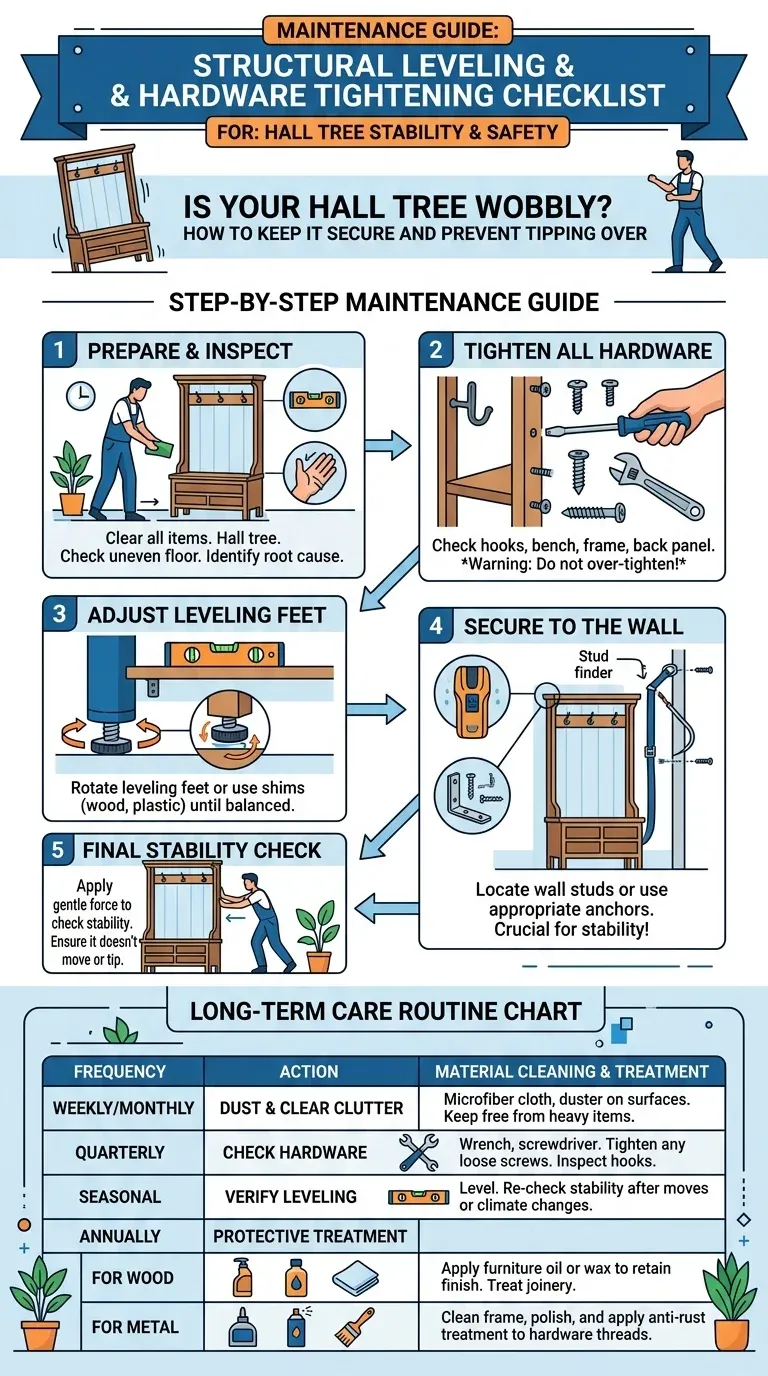 Maintenance Guide: Structural leveling and hardware tightening checklist