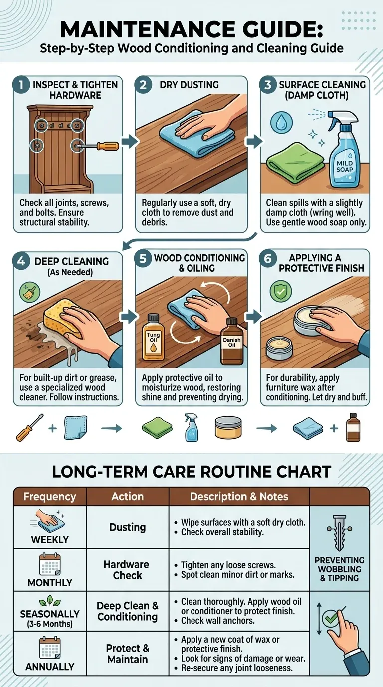 Maintenance Guide: Step-by-step wood conditioning and cleaning guide