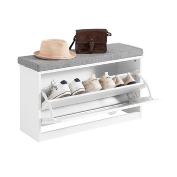 Small Shoe Cabinet for Entryway with Adjustable Shelves